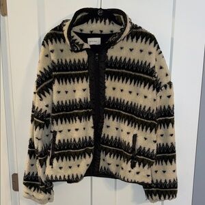 Mia & Tess Patterned Fleece Jacket